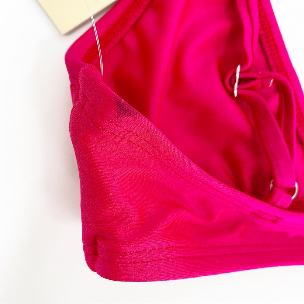Ris-K Swim Fuchsia Hot Pink Shimmer Breeze Bikini Swim Top Size XS NEW *SPOT - Picture 9 of 16